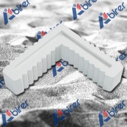 PLASTİK KANAT PROFİL 45'LİK KÖŞE BİRLEŞTİRME TAKOZU